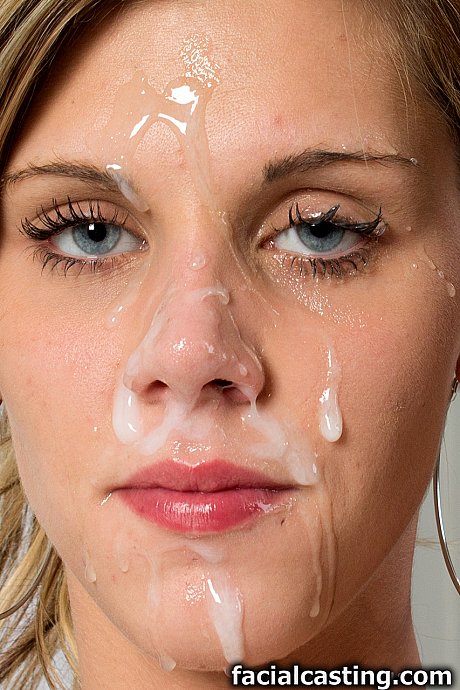 Thin blondy swallowing a humongous schlong and taking a monster facial at the casting - Gallery #12507