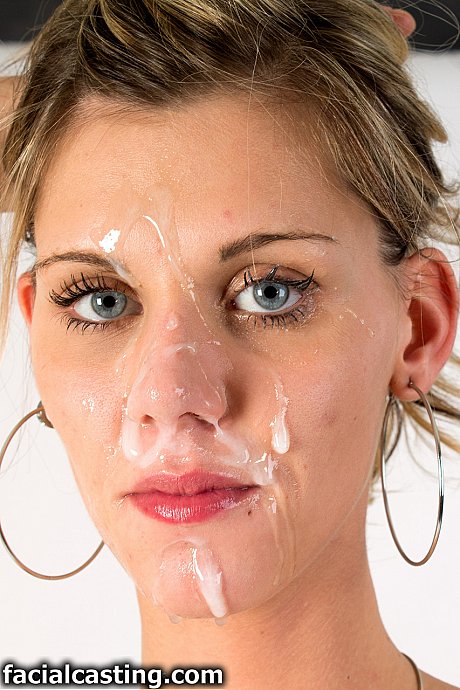 Thin blondy swallowing a humongous schlong and taking a monster facial at the casting - Image 19 of 20  in Pussy category   featuring Sindy Vega 
