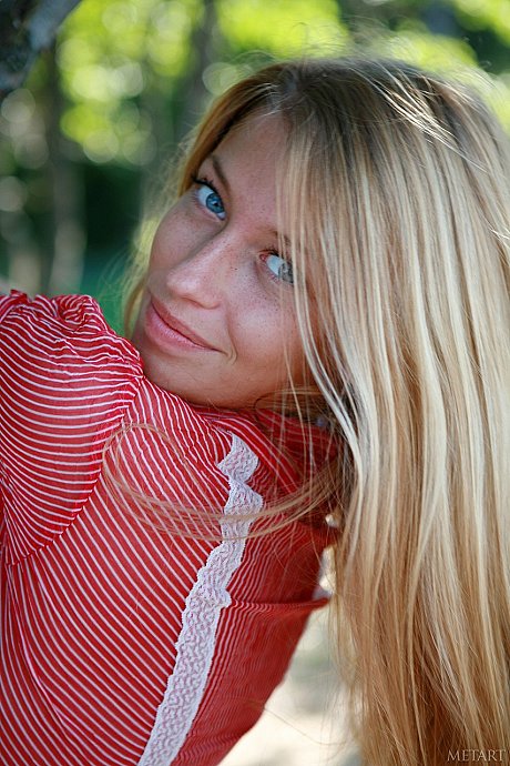 Gorgeous blondie Yana P exposes her fantastic titties and poses on the beach - Image 8 of 21  in Pussy category   featuring Yana P 