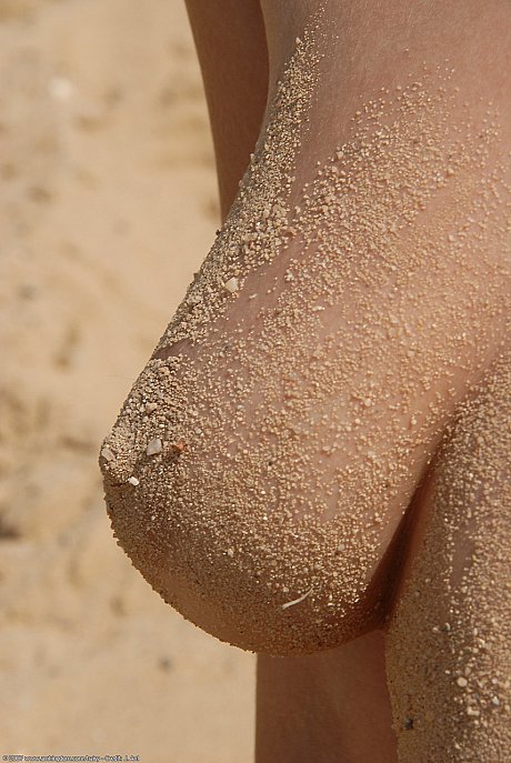 Young Stany poses nude on a sandy beach & shows her furry vagina up close - Image 19 of 20  in Outdoor category   featuring Stany 