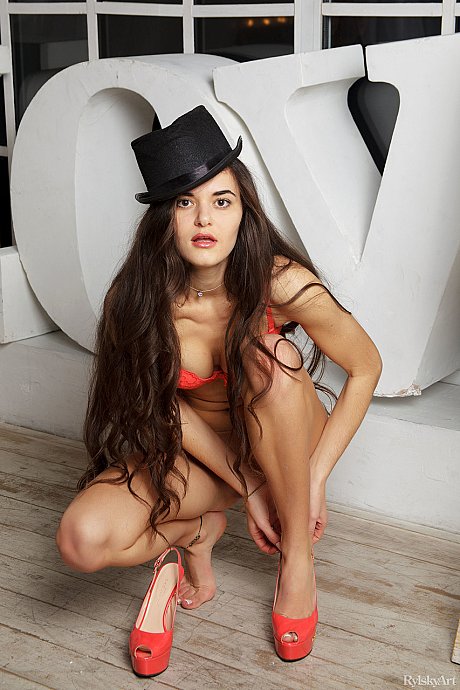 Sweet model Irina J poses fully clothed and booty undressed in her compilation - Image 20 of 20  in Lesbian category   featuring Irina J