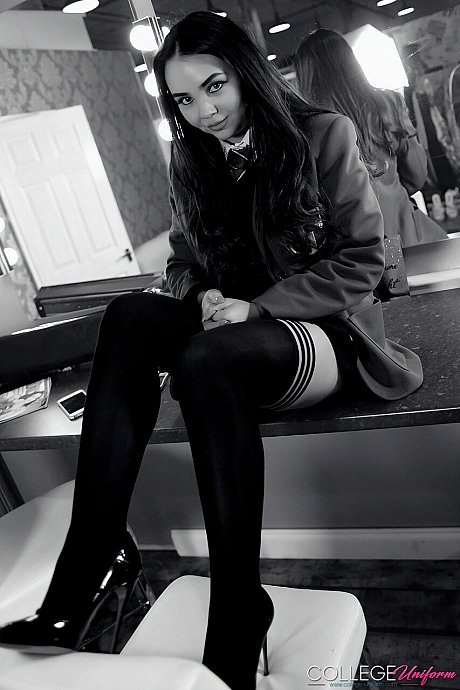 College Uniform starring Yasmin Hot Images - Image 8 of 21  in Legs category   featuring Yasmin 