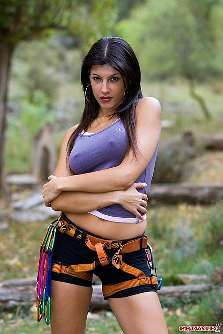 Brunette with pierced nips Natalia Zeta gets slammed while mountain climbing - Image 9 of 20  in Amateur category   featuring Natalia Zeta 