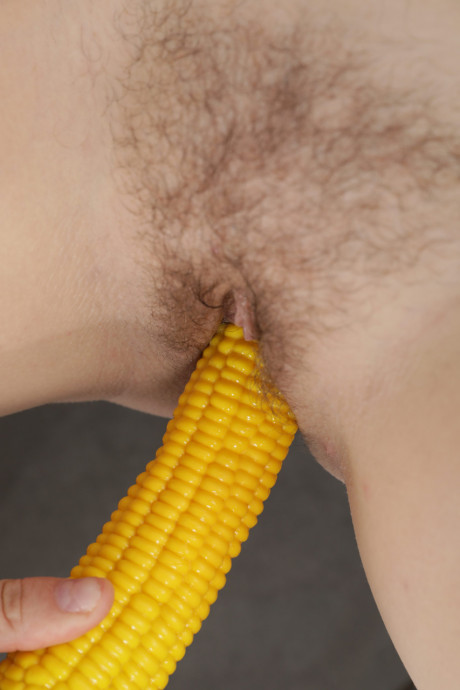 Hot lesbians Antonia Sainz & Arina Shy pissing and toying with a corn cob - #377967