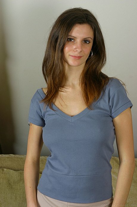 Sweet amateur Martina strips to her leggings and flaunts her satin-clad ass - Image 1 of 20  in Legs category   featuring Martina 