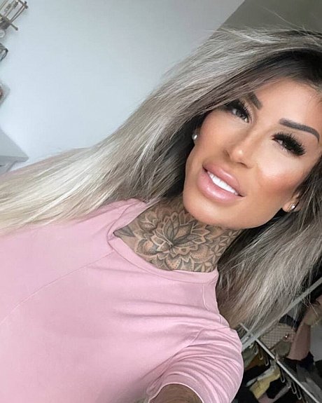 Inked glamour babe flashes her juicy boobs while showing off her tattoos - Image 5 of 14  in Model category  