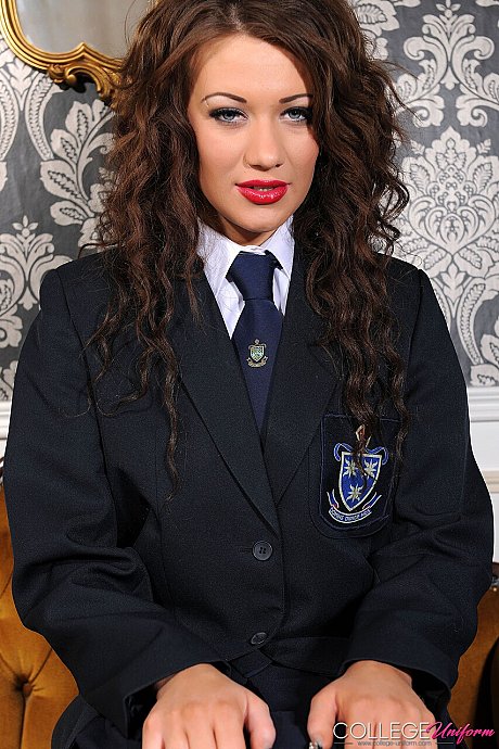 College Uniform starring Becky Holt Hot Pics - Image 1 of 21  in Teen category   featuring Becky Holt 