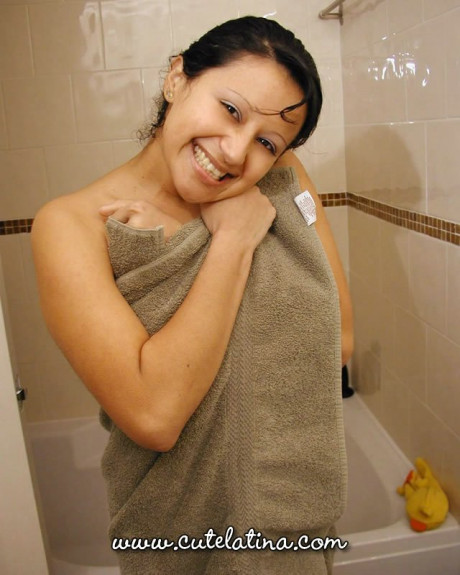Sweet latina Hot humongous boob hispanic in the shower - #518583