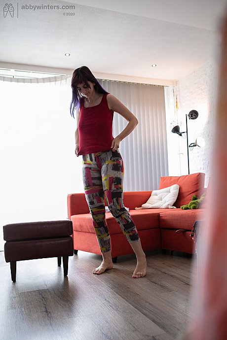Young teen babe with large breasts and a huge behind Teodora dressing in her everyday outfit - Image 19 of 20  in Amateur category   featuring Teodora 
