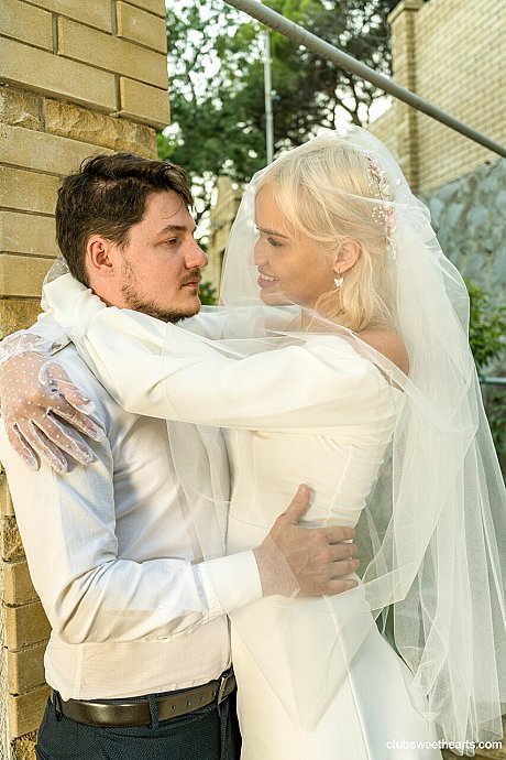 Sleazy blonde bride kisses her best husband man stud and takes his meat in white nylons - Image 9 of 21  in Pussy category   featuring Martin Spell, Novella Night, Alice Flore, Angel Rai, Jane White, Avrora Murai, Olivia Trunk, Murkovski Showl, Cristafeer Robien 