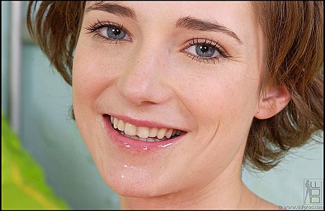 Beautiful charming petite young Amy F. gives an arousing blowjob while naked - Image 20 of 20  in Teen category   featuring Amy Shine 