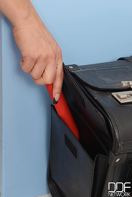 Sleazy European nurse Alice reveals her enormous behind and toys her anus - Image 10 of 21  in Dildo category   featuring Mira Sunset 