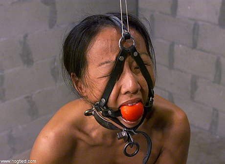 Gagged chinese Kelana gets her breasts whipped while restrained in a ball & chain - Image 13 of 20  in Sexy category   featuring Kelana 