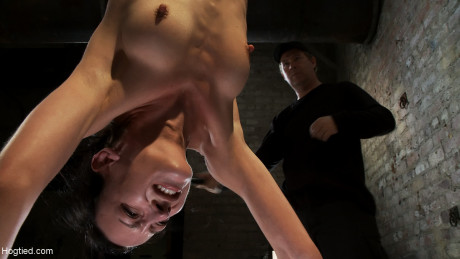 39yo Elise Graves hangs from the ceiling and gets tortured by a dom - #556813