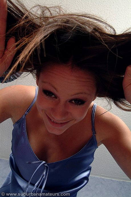 Fine yummy amateur brunette Sasha Paris takes her nightgown off and toys her twat - Image 9 of 21  in Pussy category   featuring Sasha Paris 