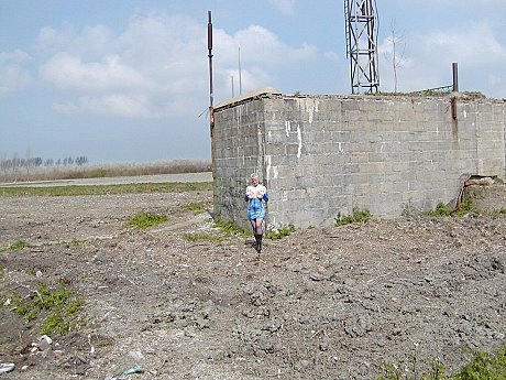 Old blondy Tiffany Pearl gets nude in ebony nylons and boots - Image 13 of 16  in Outdoor category   featuring Tiffany Pearl 