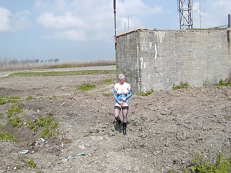 Old blondy Tiffany Pearl gets nude in ebony nylons and boots - Image 14 of 16  in Outdoor category   featuring Tiffany Pearl 