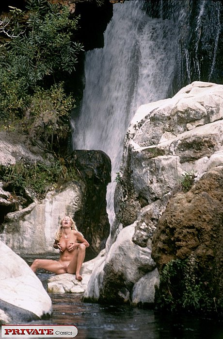 Pornstars from days gone by display their silky pussies and other wares - Image 13 of 15  in Outdoor category  