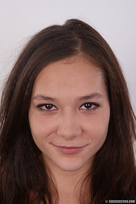 Gorgeous charming amateur with small breasts gets nude for a porn casting interview - Image 1 of 15  in Close Up category   featuring Michaela 