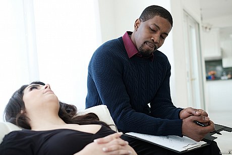 Pretty babe Valentina Nappi rides a ebony guy & takes a cumshot on her big titties - Image 11 of 20  in Sexy category   featuring Valentina Nappi, Isiah Maxwell 