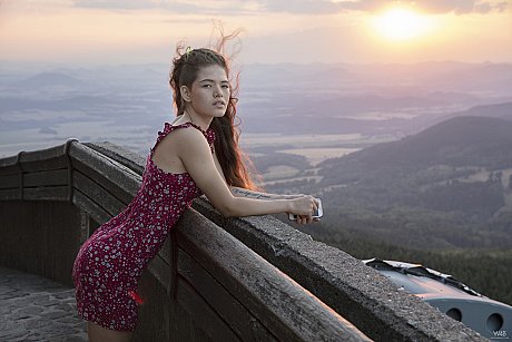 Lovely hispanic young Irene Rouse flaunts her lovely behind in a denim shorts outdoors - Image 18 of 20  in Outdoor category   featuring Irene Rouse 