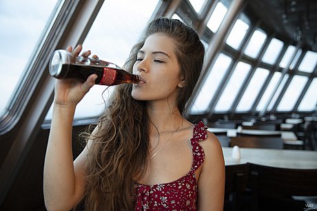 Lovely hispanic young Irene Rouse flaunts her lovely behind in a denim shorts outdoors - Image 20 of 20  in Outdoor category   featuring Irene Rouse 