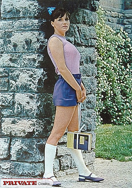 A schoolgirl from the 70s era poses for a variety of dirty solo shoots - Image 2 of 11  in Outdoor category   featuring Ulla 