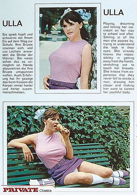A schoolgirl from the 70s era poses for a variety of dirty solo shoots - Image 3 of 11  in Outdoor category   featuring Ulla 
