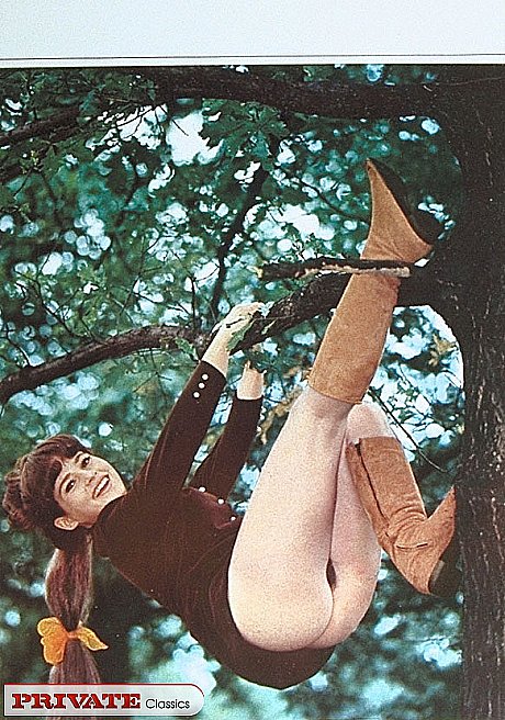A schoolgirl from the 70s era poses for a variety of dirty solo shoots - Image 8 of 11  in Outdoor category   featuring Ulla 
