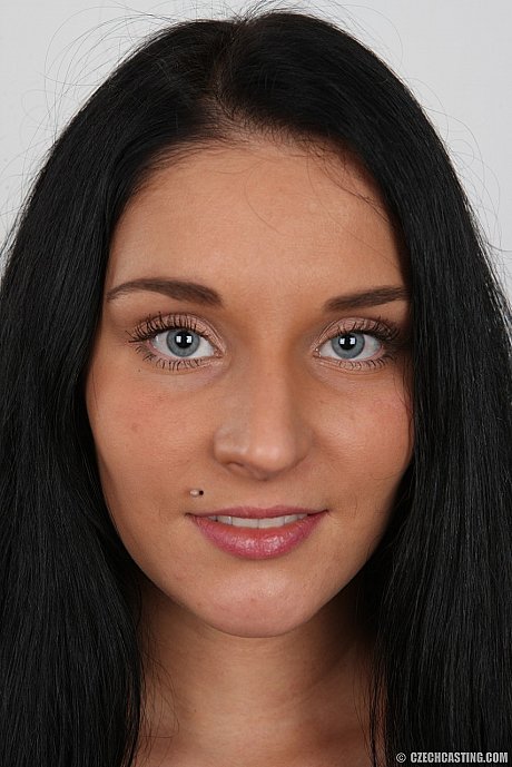 Black haired amateur Lucie shows her tattoo and titties to land a porn gig - Image 1 of 20  in Close Up category   featuring Lucia Denville 