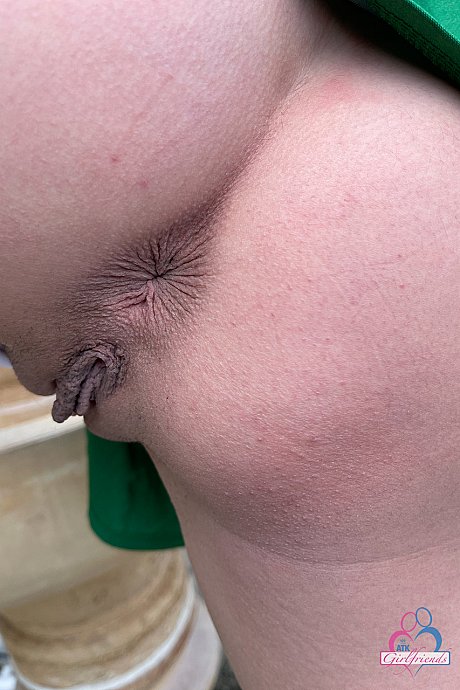 Wild scholgirl Lily Adams shows her shaved vagina & her butthole outdoors - Image 18 of 21  in Pussy category   featuring Lily Adams 