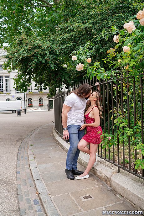 British teen Honour May gets screwed by a huge stranger she just met - Image 1 of 20  in Outdoor category   featuring Honour May 