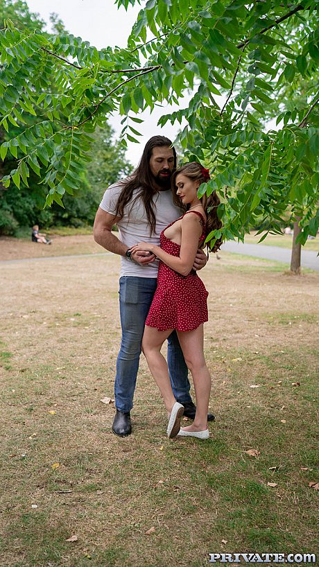 British teen Honour May gets screwed by a huge stranger she just met - Image 2 of 20  in Outdoor category   featuring Honour May 
