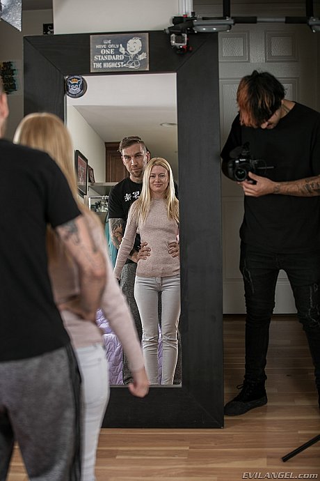 Thin blondy Kennedy Kressler getting nude and flaunting her seductive body - Image 1 of 16  in Teen category   featuring Kennedy Kressler, Bryan Gozzling 