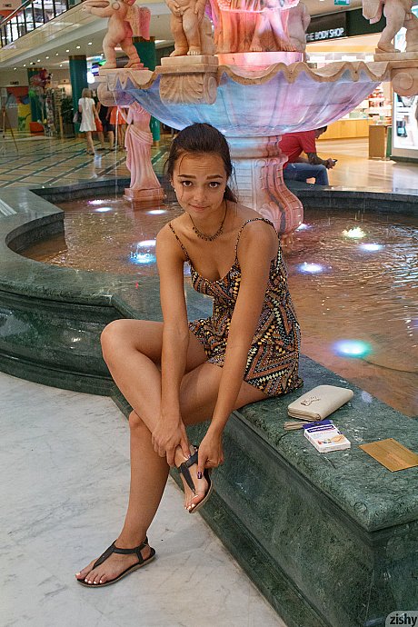 Amateur sweety Slava Konevs poses & flashes her boobies & booty in public - Image 3 of 13  in Babe category   featuring Slava Konevs 