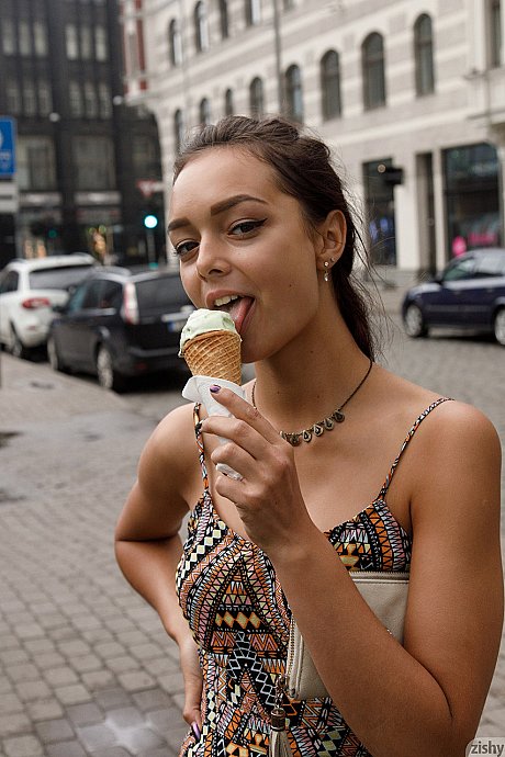 Amateur sweety Slava Konevs poses & flashes her boobies & booty in public - Image 12 of 13  in Babe category   featuring Slava Konevs 