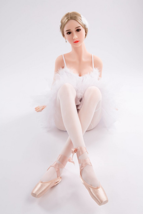 Charming realistic sex doll teases in a pretty ballerina outfit & naked - #664265