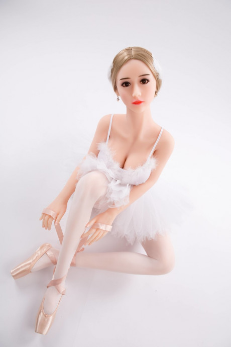 Charming realistic sex doll teases in a pretty ballerina outfit & naked - #664267