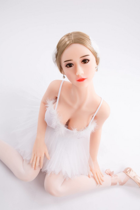 Charming realistic sex doll teases in a pretty ballerina outfit & naked - #664271