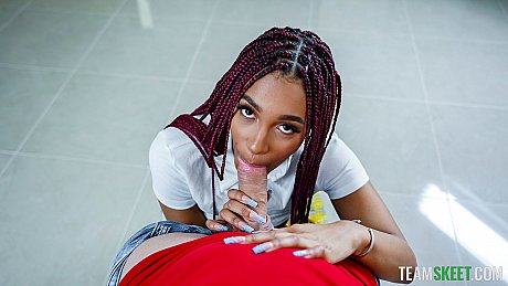 Sweet ebony schoolgirl Addis Fouche likes a satisfying monstrous white schlong - Image 13 of 21  in Amateur category   featuring Peter Green, Addis Fouche 