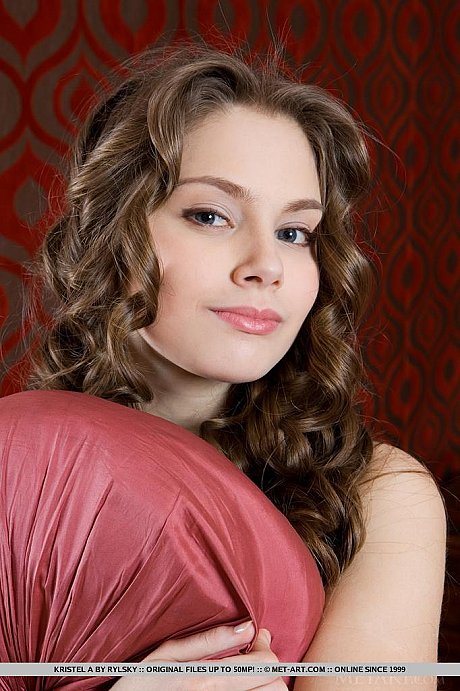 Thin young teenie starlet in black pantyhose Kristel reveals her hairy twat - Image 1 of 18  in Legs category   featuring Kristel A 
