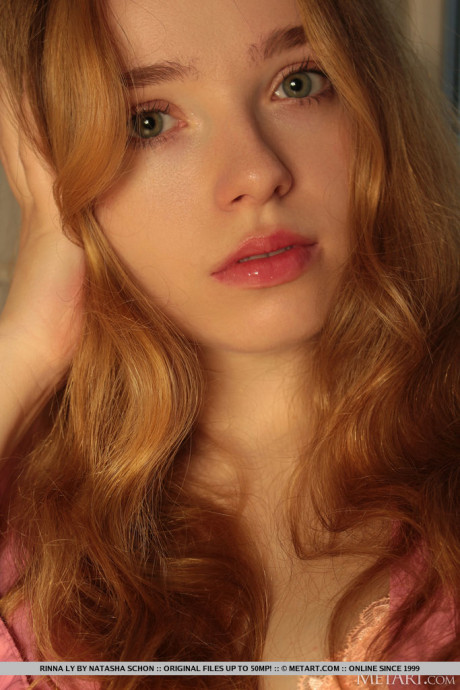 Fresh teenie ginger head Rinna Ly strikes tempting poses while going undressed in heels - #1273105