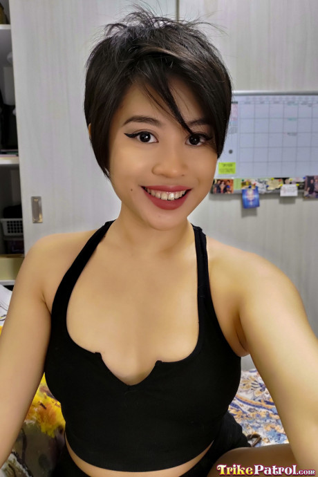 Pretty oriental babe Salome Salvi gets a good dicking in different positions - #1475481