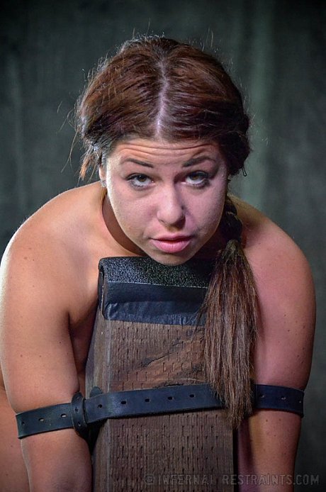 Nude female Mia Gold endures hardcore BDSM play in a vault - Image 7 of 16  in Dildo category   featuring Mia Gold 