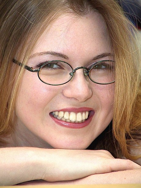 Young amateur in glasses poses naked and flaunts her soft attractive skin - Image 7 of 20  in Babe category   featuring Cynthia K 