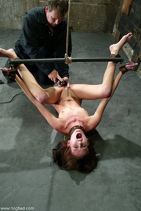 Sexy sex slave Hailey young young gets her twat pounded with toys while tied up - Image 12 of 21  in Skinny category   featuring Hailey Young 