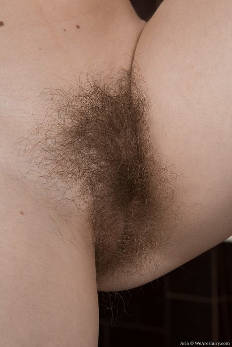Bored Aria gets undressed and plays with her hairy pussy while doing laundry - Image 8 of 16  in Pussy category   featuring Aria 