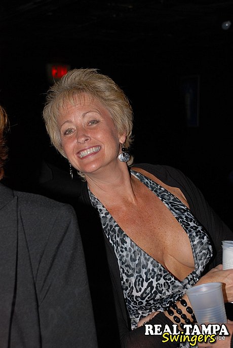 Older swinger Tracy suck reveals her massive juggs and gets blacked at a club - Image 4 of 20  in Pussy category   featuring Tracy Licks 