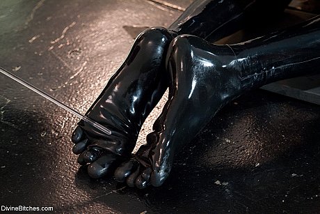 Domina in a leather corset and stockings Chanel Preston pegging her slave - Image 4 of 20  in Pussy category   featuring Chanel Preston, Tony Orlando 