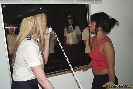 Lovely females in cop uniform strip men and jack off their stiff boners - Image 4 of 21  in Skirt category   featuring Hannah Shaw, Franki Rider, Holly Kiss, Axa Jay 